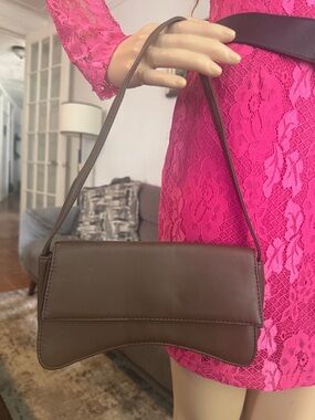 PrettyLittleThing Chocolate Brown Shoulder Bag